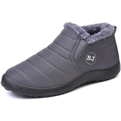 Wasserdichte Winterstiefel für Damen Neue Plüsch-Schneestiefel Damen Stiefeletten Warme schwarze Paar-Baumwoll-Paar-Plateauschuhe 40