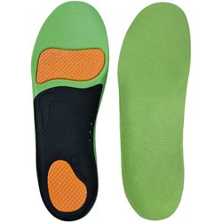 Orthopädische Schuhe Sohle Einlegesohlen für Fußgewölbe Fußpolster X/O-Bein Plattfuß Elastische Stoßdämpfung Bequeme Einlegesohlen S (38-40) grün