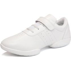 Damen Cheerleading Schuhe Mädchen Atmungsaktive Tanzschuhe Leichte Cheer Schuhe Weiß Trainingsschuhe Fitness Gymnastik Yoga 37 weiß