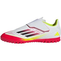 Adidas F50 Club Vel TF Bequeme Rutschfeste Langlebige Low-Top Fußballschuhe Kinderfußballschuhe Weiß Schwarz Leuchtgelb-Fluoreszierend IE1314 31