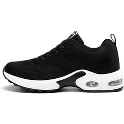 Orthopädische Sneakers Damen Atmungsaktive Freizeitschuhe Outdoor Leichte Sportschuhe Casual Walking Platform Damen Sneakers 41 schwarz