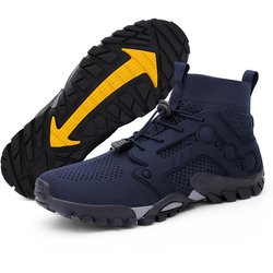 Rutschfeste Outdoor-Wander- und Kletterschuhe: Verschleißfest, Wat- und Angelbereit 43 dunkelblaue