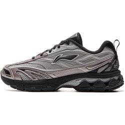 Li Ning Fuyiao 2.0 V2 Klassische Retro Stoßdämpfende Rutschfeste Abriebfeste Low-Top Freizeit-Laufschuhe Damen Sneaker Grau ARXV002-5 37