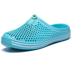 Sommermode Männer und Frauen Garten Clogs Schuhe rutschfeste Hausschuhe Strandsandalen 42 grün