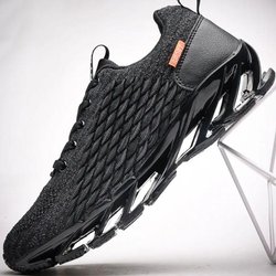 Air Cushion Running Stoßdämpfende Laufschuhe Herren Herbstschuhe Große Größe Herren und Damen Mesh Atmungsaktiv Authentischer Paartrainer 42 schwarz