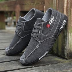 Frühling Casual Herren Clearance Canvas Schuhe Trend Old Beijing Tuch Schuhe koreanischen Stil atmungsaktive Schuhe 39