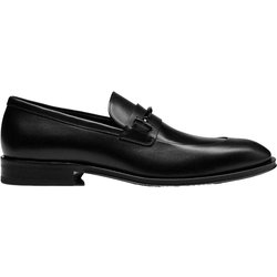 Boss Herren Derrek Leder-Slipper 12 UK schwarz