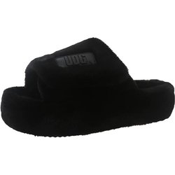 Mode Comwarm Winter Flauschige Fell Hausschuhe Damen Mode Plüsch Fuzzy Hausschuhe Indoor Zehenfrei Flats Baumwollschuhe Komfort Hauspantoffeln 35 schwarz