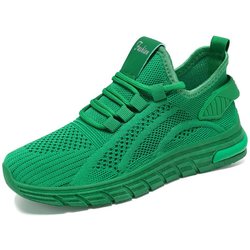Damenschuhe Einzelschuhe, Neue Mode Freizeitschuhe, Mesh-Schuhe Atmungsaktive einfarbige Sportschuhe 36