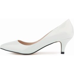 Klassische sexy spitze niedrige Med Kitten Heels Damen Pumps Schuhe Frühling Markendesign Hochzeitskleid 39 weiß