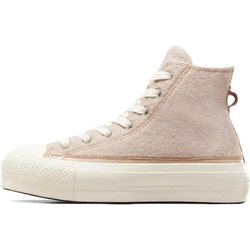 Converse Chuck Taylor All Star Lift Platform High Faux Mohair - Egret Damen Sneakers Creme Epic-Dune A07944C 37.5