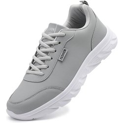 Herren Ultra Light Sneakers Plus Size Schuhe Laufschuhe Freizeitschuhe 46 grau