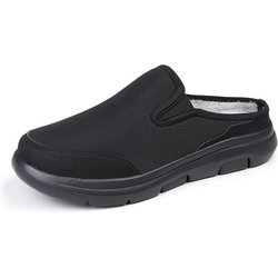 Unisex Baumwolle Hausschuhe Winter Indoor Anti-glatte Samt Warme Weibliche Baumwolle Hausschuhe Herren Hausschuhe 44 schwarz