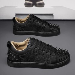 Herren 2024 Herbst Black Rivet Casual Fashion Sneakers 39 schwarz