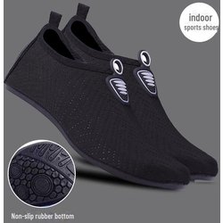 Rutschfeste Indoor-Fitnessschuhe mit weicher Sohle für Yoga, Tanzen, Seilspringen und Laufbandtraining L (38-39 EU)