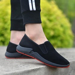 Stoff-Einzelschuhe, atmungsaktive und bequeme Herren-Sportschuhe, rutschfeste Freizeit-Arbeitsschuhe 39