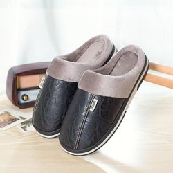 Hausschuhe Weiche Hausschuhe Anti-Schlupfschuhe Indoor Für Männer und Frauen Winterschuhe 40-41 schwarz