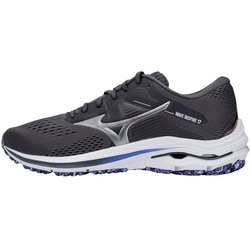 Mizuno Wave Inspire 17 Bequemes Material Stoßdämpfung Langlebig Atmungsaktiv Unterstützung Low Top Trainings-Laufschuhe Herren Sneaker Schwarz J1GC214493 42