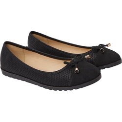 Good For The Sole Damen/Damen Tam Bow breite, flache Ballettschuhe 4 UK
