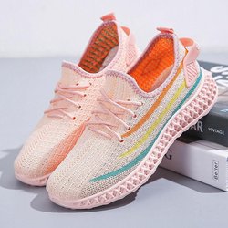 Damenschuhe Sport Studentinnen Koreanische Modeschuhe Vielseitige atmungsaktive Laufschuhe Damenschuhe 35