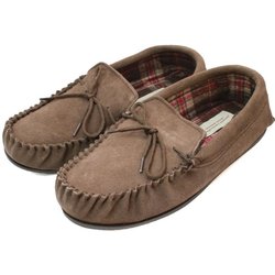 Eastern Counties Leder Mens Fabric Gefütterte Mokassins 14 UK taupe