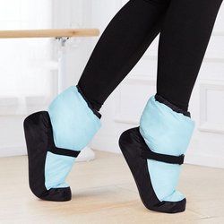 Ballettschuhe für Mädchen und Frauen, Warm-Up-Booties, Nationaltanzschuhe, Winter-Tanzstiefel, warme, rutschfeste Ballerinastiefel, Trainingsschuhe 36-37