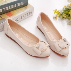 Damen-Einzelschuhe, All-Match, weiche Sohle, flache Absätze, rutschfest, bequem, flacher Mund, rutschfeste Einzelschuhe, weich und leicht 35