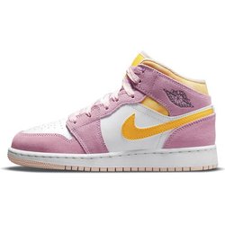Air Jordan 1 Mid SE GS Arctic Pink Kinder-Sneaker Hell-Arktis-Pink Universitätsgold Weiß DC9517-600 40