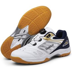 2025 TABOLU Professionelle Badmintonschuhe Leichtgewichtige Rutschfeste Trainingsschuhe mit Schnellverschluss-Drehknopf Volleyball-Fechtschuhe 41