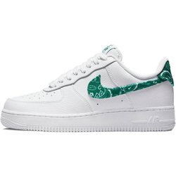 Nike Air Force 1 07 Essentials Green Paisley Women Sneakers White DH4406-102 38