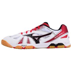 Mizuno Wave Medal 5 Rutschfest Langlebig Atmungsaktiv Niedrig geschnittene Trainingsschuhe Unisex Sneaker Weiß Rot 81GA151509 44