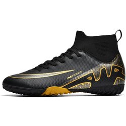 Neuer Dorn 15 Kinder High-Top Fußballschuhe Herren Kunstrasen Lange Stollen Gebrochene Stollen Trainingsfußballschuhe 39