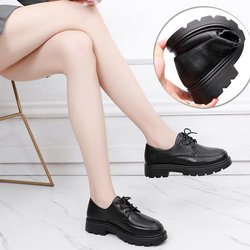 Rutschfeste Arbeitsschuhe Damen Schwarze Lederschuhe Bequeme und weiche Restaurantküche Mittleres Alter Mutterschuhe Einzelschuhe Flache 35