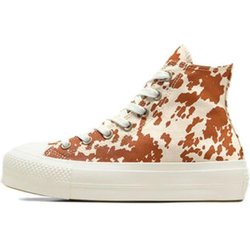 Converse Chuck Taylor All Star Lift Platform High Animal Print Damen Sneaker Braun Reiher Gold A10141C 39.5