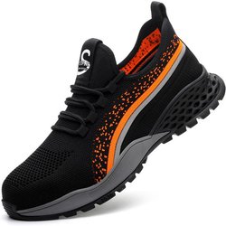 Sicherheitsschuhe für Herren und Damen, Arbeitsstiefel, Konstruktion, Stahlkappenschuhe, atmungsaktive Sicherheitsstiefel, Anti-Smash-Arbeitsturnschuhe, Herren-Arbeitsschuhe 42
