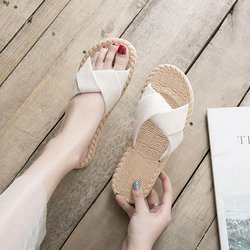 Damen Sandalen Sommer Meer Süßes Netz Rot Flache Schuhe Hausschuhe Strandschuhe Oberbekleidung Mode Sandalen 40 weiß