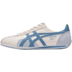 Onitsuka Tiger Runspark Synthetisches Leder Bequeme Stoßdämpfende Abriebfeste Low Top Freizeitschuhe Unisex Freizeitschuhe Beige Blau 1183B480-250 39