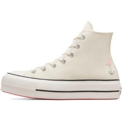 Converse Chuck Taylor All Star Lift Platform High Kleine Blumen Damen Sneaker Creme Reiher Wassermelone-Slushy A10147C 40