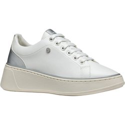 Geox Damen D Sunnetty Nubuk Sneaker 6 UK weiß/silber