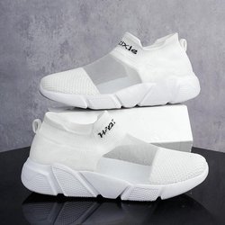 Bequeme Damenschuhe, Sportschuhe für Herren, Plateau-Sneakers, Chaussure Femmes, leichte Freizeitschuhe in Übergröße 40 weiß