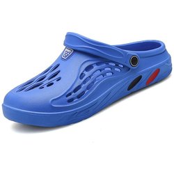 Clogs Hausschuhe Herren und Damen Sommer Strand Sandalen Garten Freizeitschuhe 38 blau