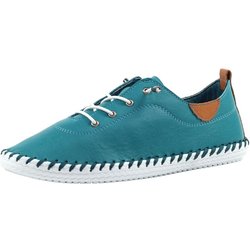 Lunar Damen/Damen St Ives Leder Plimsolls 4 UK