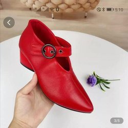 Frauen High Heels Frühling Herbst Neue Mode Weiche Leder Pumps Sandalen Koreanischen Stil Spitz Starke Ferse Schuhe 43 rot