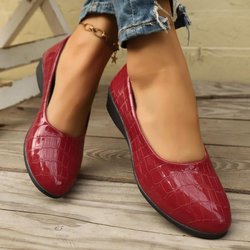 Große, lässige, flache Schuhe mit spitzer, weicher Sohle für Damen, die leichte Einzelschuhe tragen 39