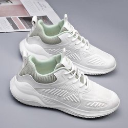 WTEMPO Sommer-Turnschuhe für Damen, atmungsaktiv, leicht, Laufschuhe, Mesh, hohl, Freizeitschuhe, Outdoor-Sportschuhe 40 grün
