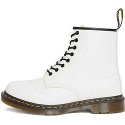 DR. Martens 1460 Glattleder Schnürstiefel Weiß Unisex Stiefel 11822100 42