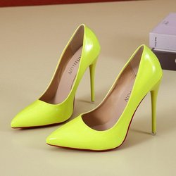 Damenschuhe, High Heels mit roter Sohle, sexy, spitze Zehenpartie, rote Sohle, 12 cm Pumps, Hochzeitsschuhe, Nude-Schwarz, rote untere High Heels 45