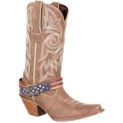 Durango Damen/Damen Crush Flag Lederriemen Cowboy Stiefel 7 UK