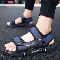 Sportsandalen Sommer Schweißfest Herren Draußen Tragen Strand Rutschfeste Sandalen Dual-Use Fahren Netzrot Ins Tide 39 schwarz/blau