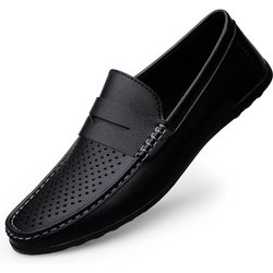 Atmungsaktive Casual Leaher Schuhe Männer Halbschuhe Bequeme Fahrschuhe Mokassins Männer Schuhe 46 schwarz
